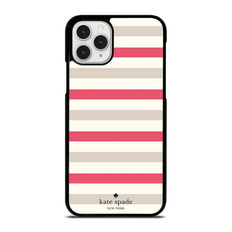 KATE SPADE NEW YORK STRIPES RED WHITE iPhone 11 Pro Case Cover