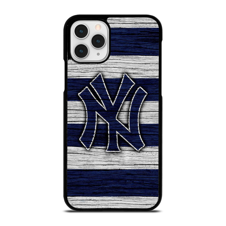 NEW YORK YANKEES BASEBALL TEAM WOODEN LOGO iPhone 11 Pro Case Cover