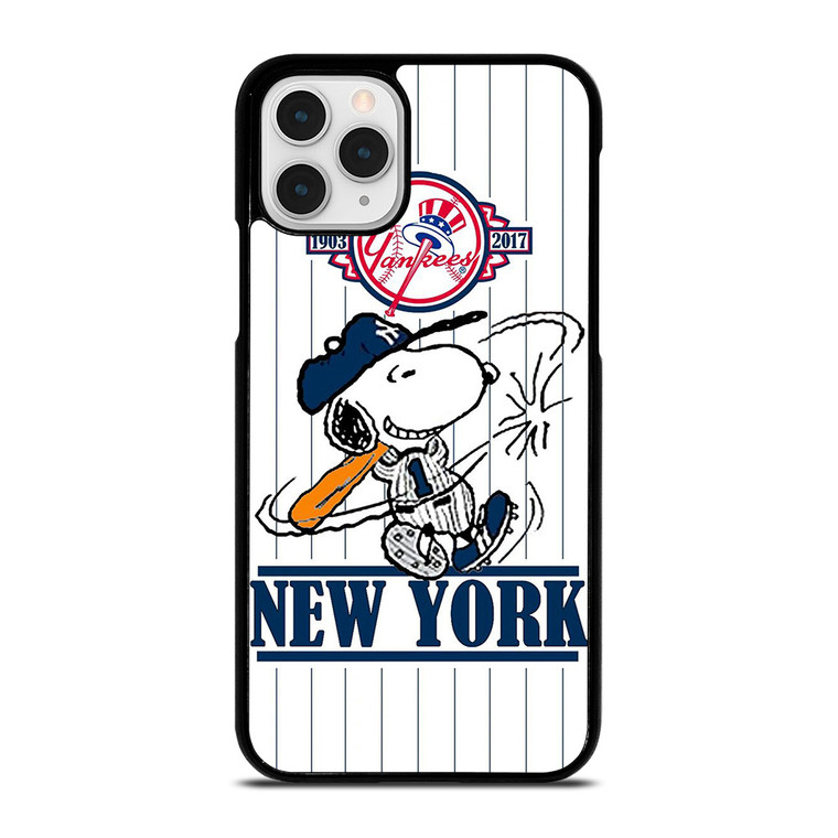 NEW YORK YANKEES LOGO BASEBALL SNOOPY THE PEANUTS iPhone 11 Pro Case Cover