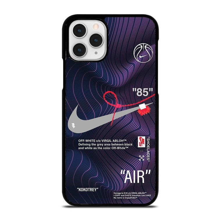 NIKE AIR JORDAN OFF WHITE PURPLE iPhone 11 Pro Case Cover