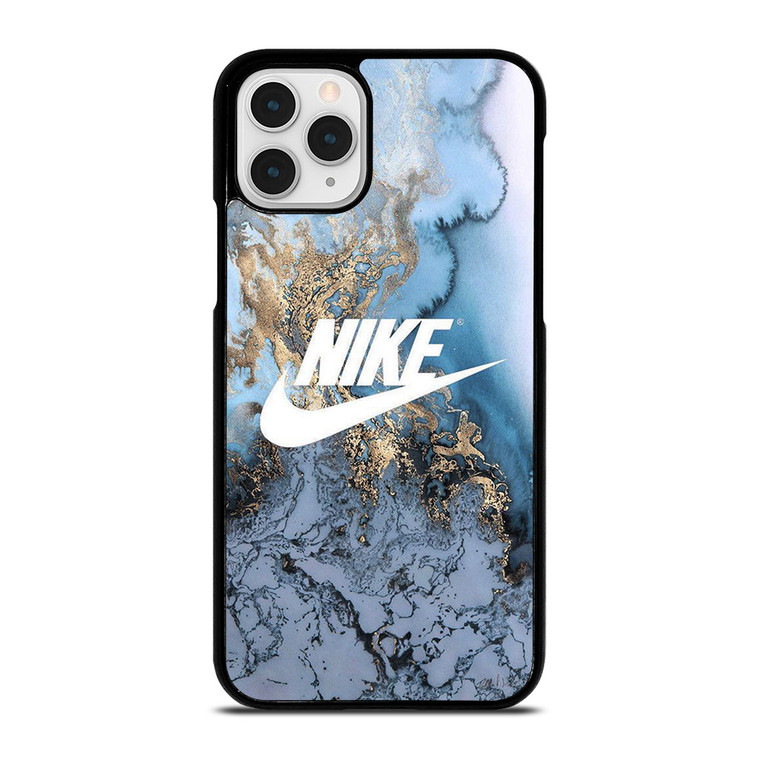 NIKE LOGO BLUE MARBLE iPhone 11 Pro Case Cover