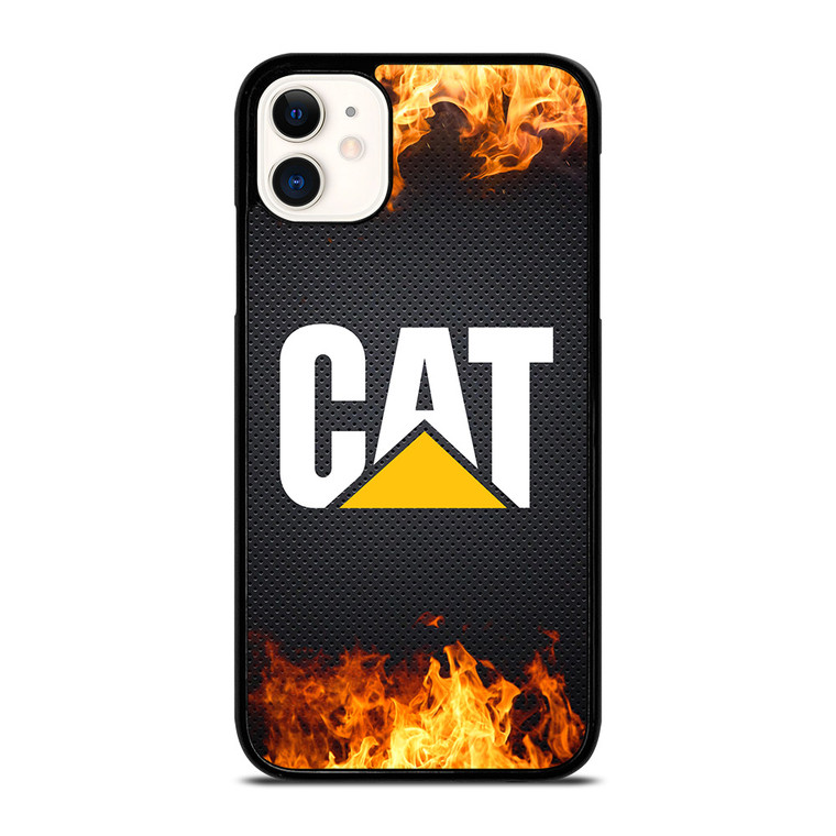 CATERPILLAR CAT TRACTOR LOGO FIRE iPhone 11 Case Cover