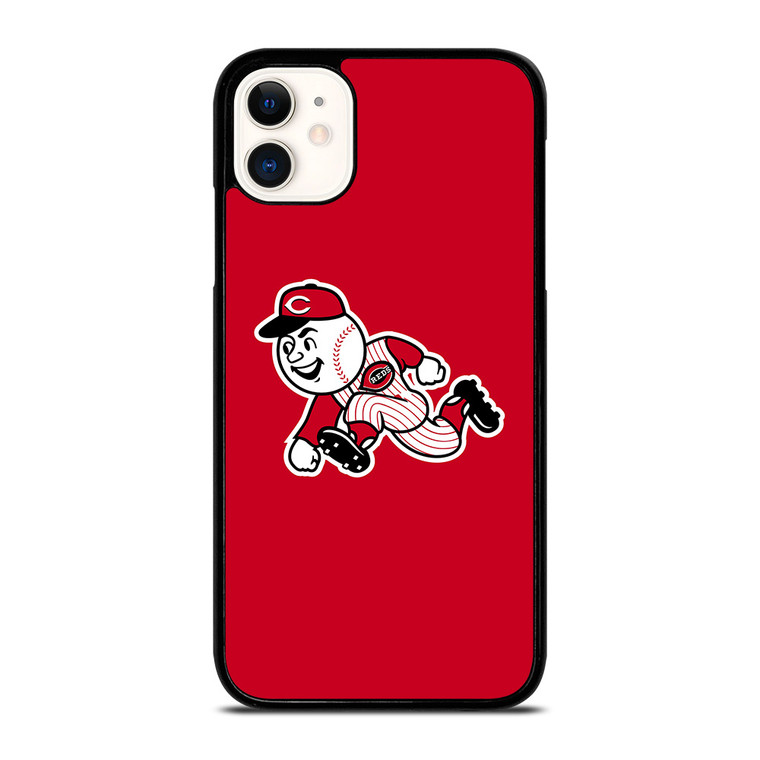 CINCINNATI REDS MASCOT MLB BASEBALL TEAM LOGO iPhone 11 Case Cover