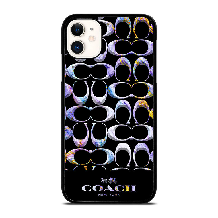 COACH NEW YORK COLORFULL MARBLE ICON iPhone 11 Case Cover