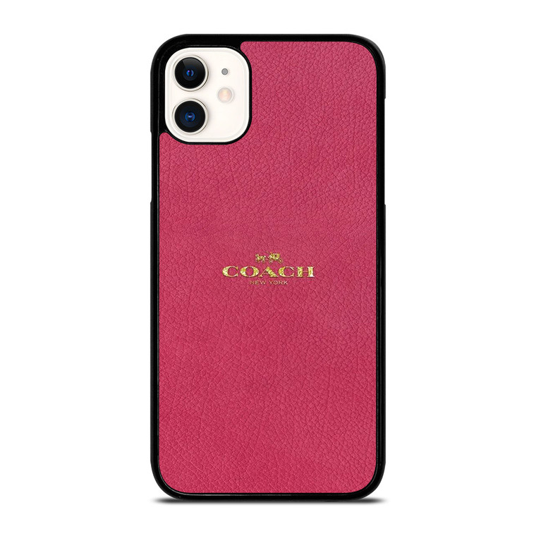 COACH NEW YORK LOGO PINK iPhone 11 Case Cover
