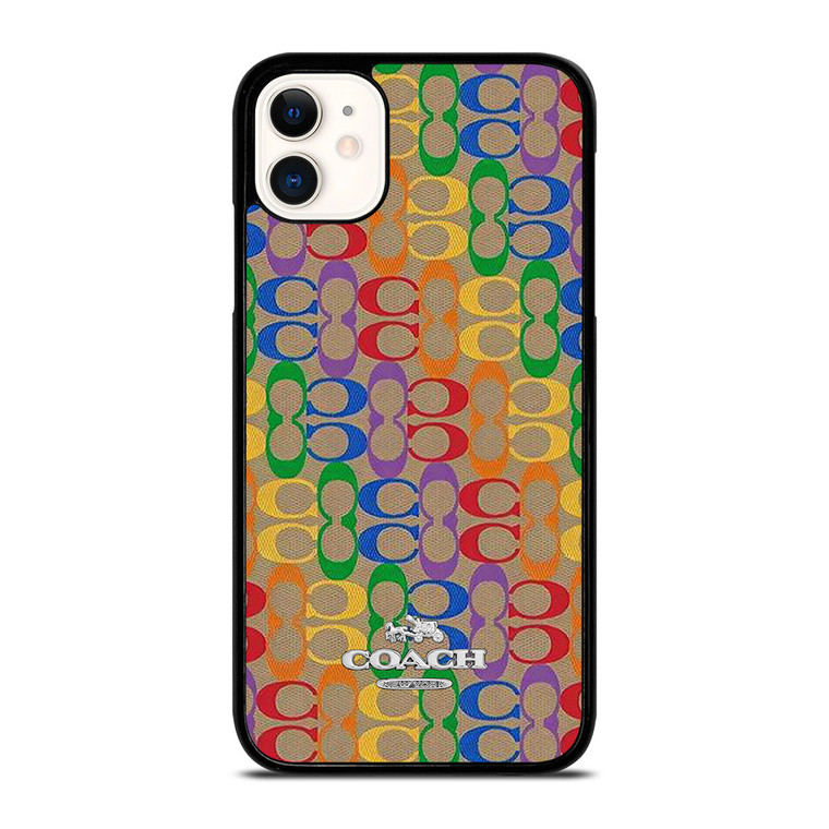 COACH NEW YORK RAINBOW PATTERN ICON iPhone 11 Case Cover