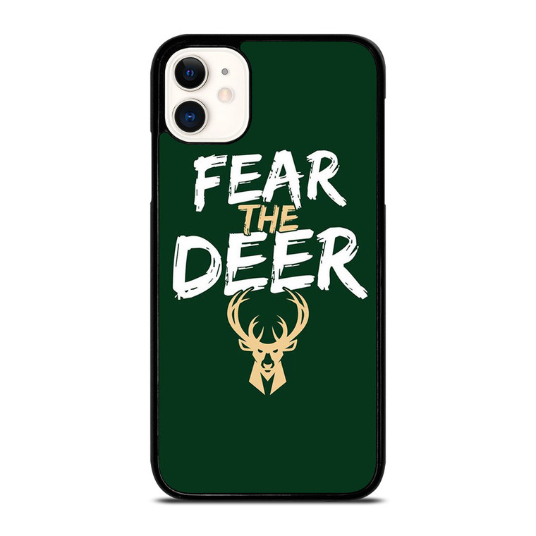 MILWAUKEE BUCKS LOGO BASEBALL FEAR THE DEER iPhone 11 Case Cover