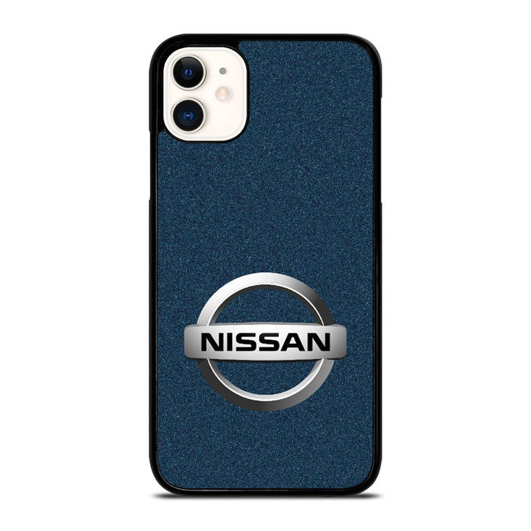 NISSAN CAR LOGO DENIM iPhone 11 Case Cover