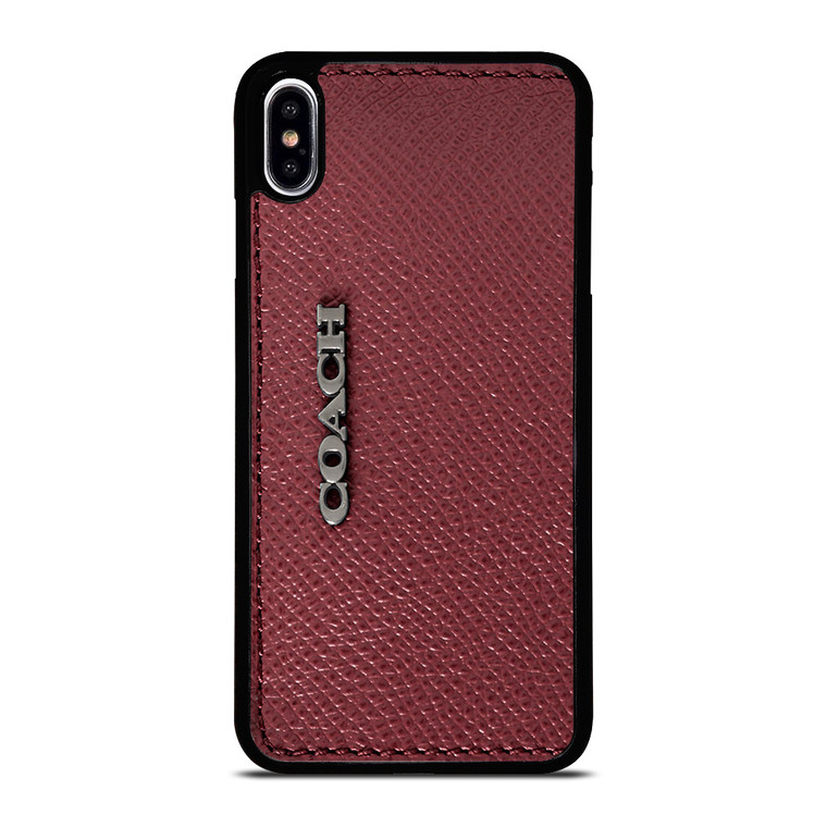 COACH NEW YORK LOGO ON RED WALLET iPhone XS Max Case Cover