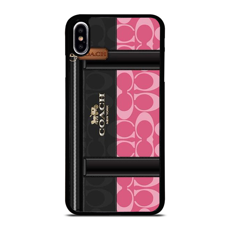 COACH NEW YORK LOGO PINK BAG iPhone XS Max Case Cover