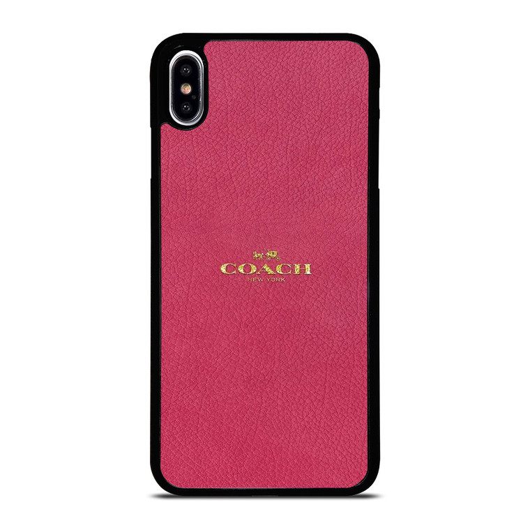 COACH NEW YORK LOGO PINK iPhone XS Max Case Cover