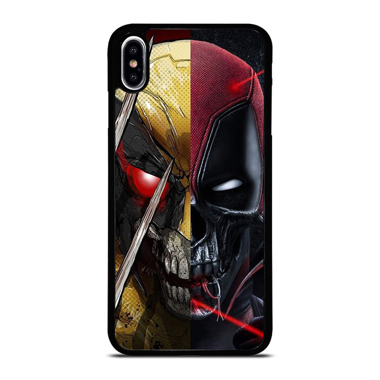 DEADPOOL X WOLVERINE SKULL ICON iPhone XS Max Case Cover