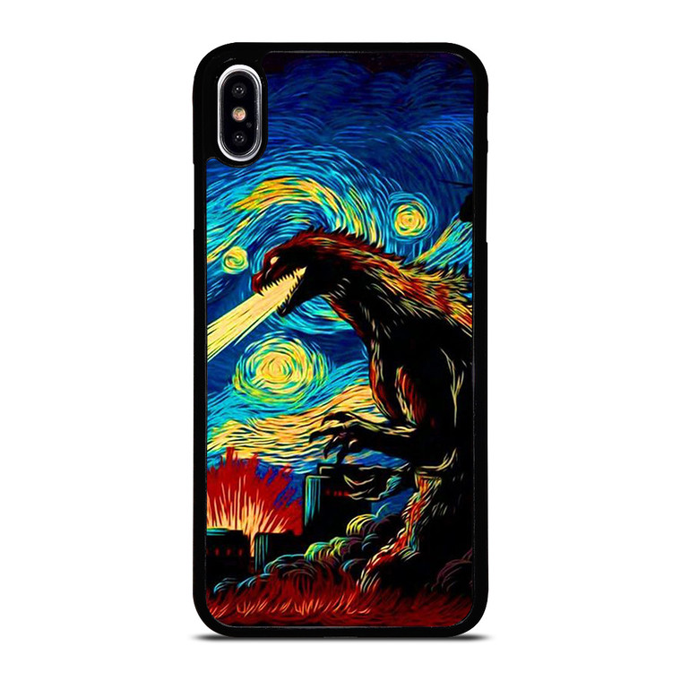 GODZILLA VAN GOGH ART iPhone XS Max Case Cover
