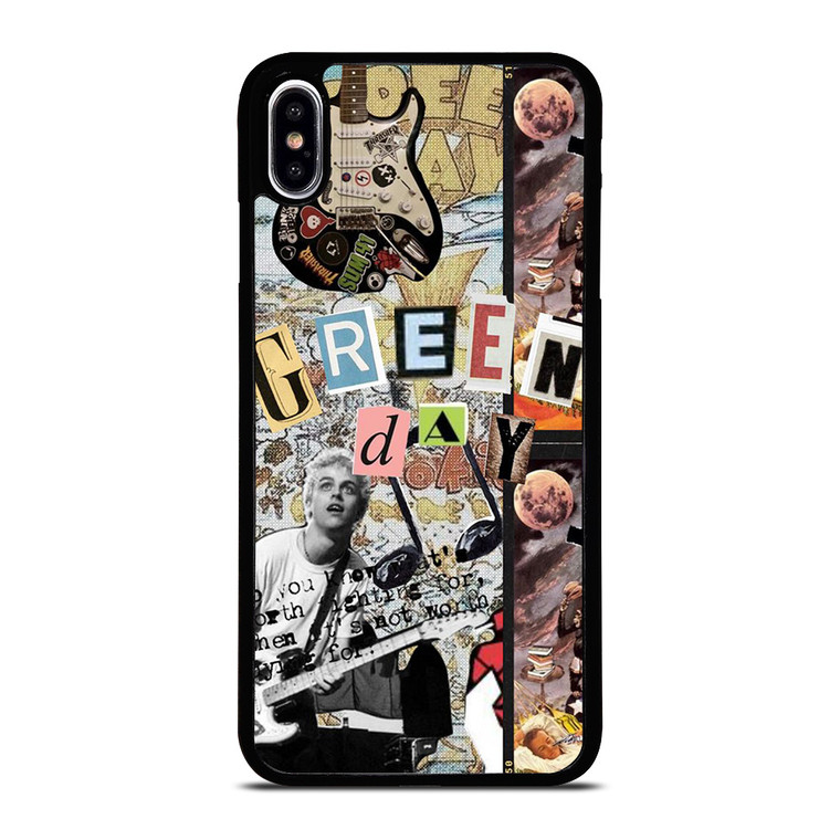 GREEN DAY BAND ART COLLAGE iPhone XS Max Case Cover