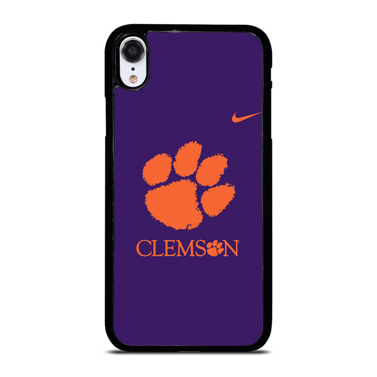 CLEMSON TIGERS LOGO UNIVERSITY FOOTBALL PAW NIKE ICON iPhone XR Case Cover