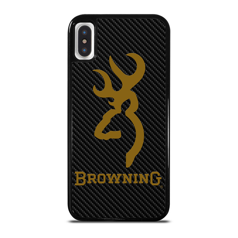 BROWNING LOGO CARBON iPhone X / XS Case Cover