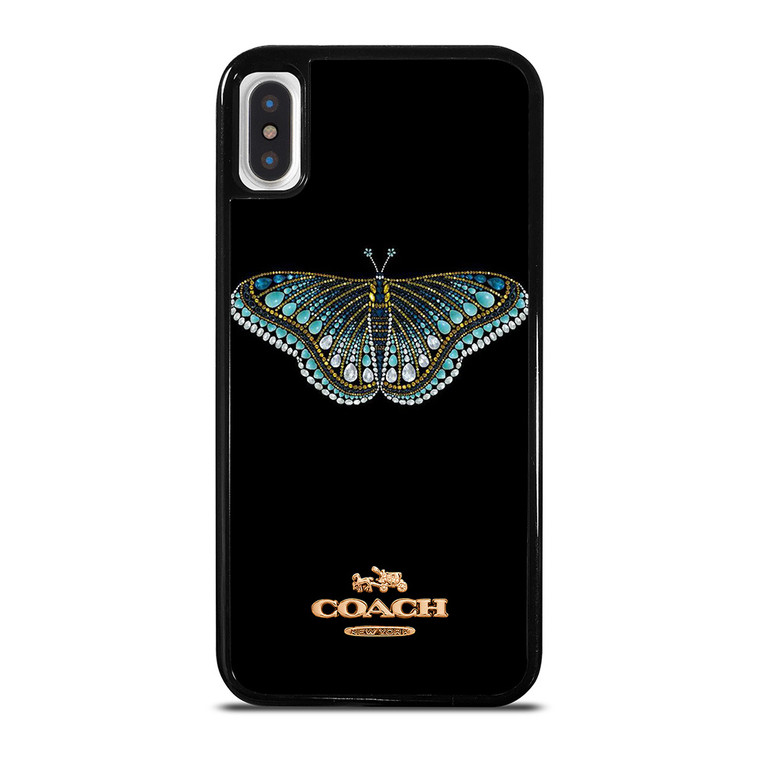 COACH NEW YORK DIAMOND BUTTERFLY iPhone X / XS Case Cover