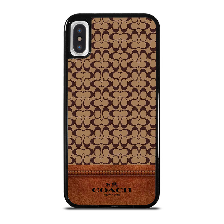 COACH NEW YORK LOGO BROWN ICON iPhone X / XS Case Cover