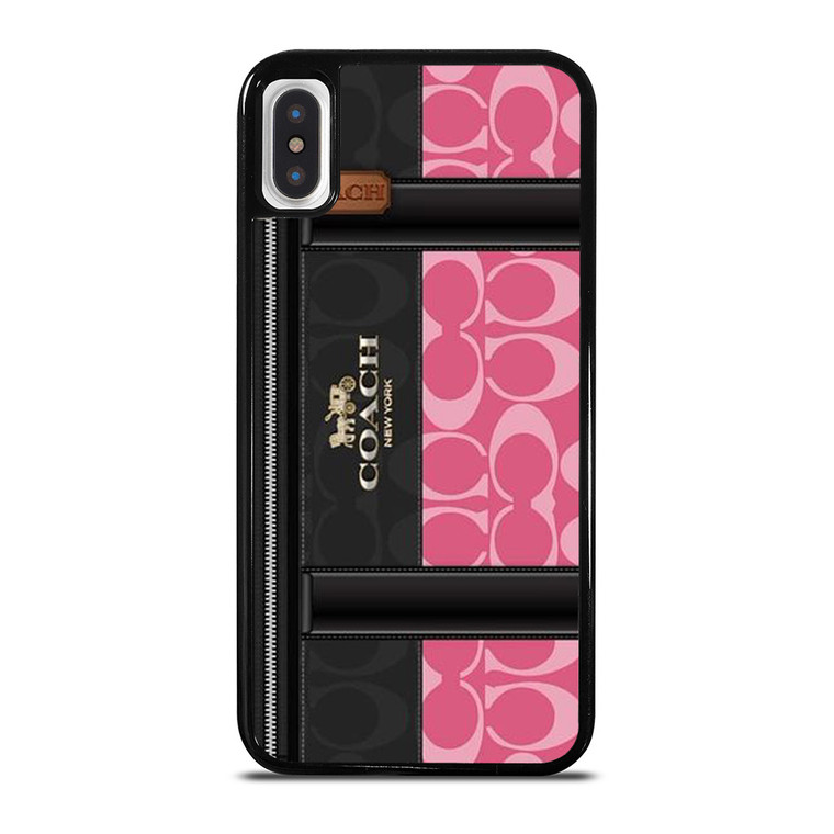 COACH NEW YORK LOGO PINK BAG iPhone X / XS Case Cover