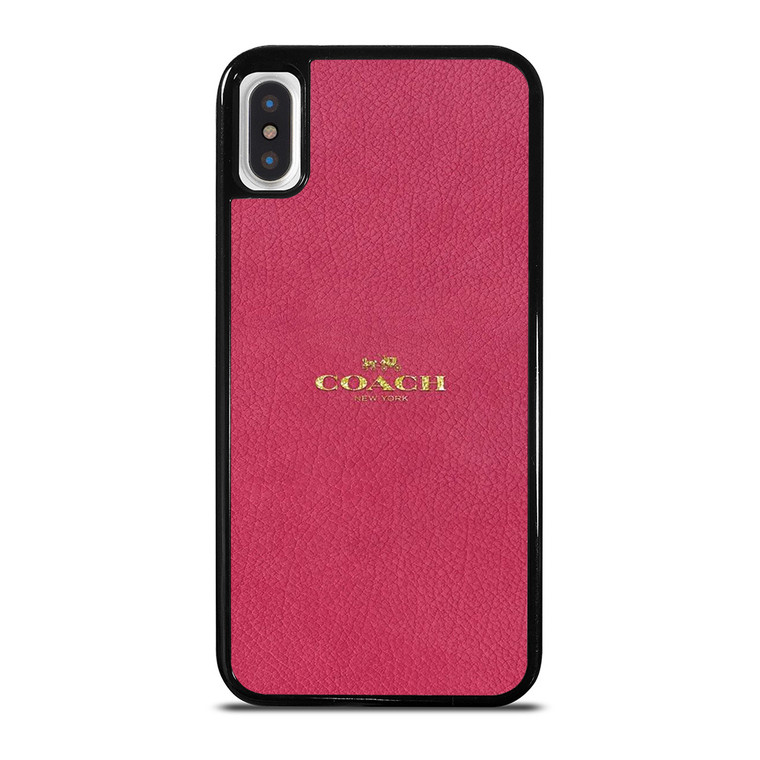 COACH NEW YORK LOGO PINK iPhone X / XS Case Cover