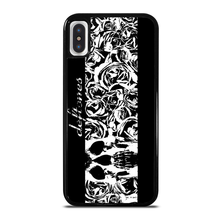 DEFTONES ROCK BAND LOGO SKULL ROSE iPhone X / XS Case Cover