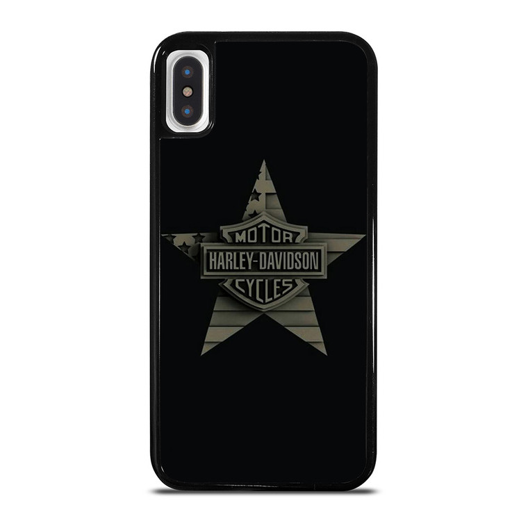 HARLEY DAVIDSON MOTORCYCLES COMPANY LOGO STAR iPhone X / XS Case Cover