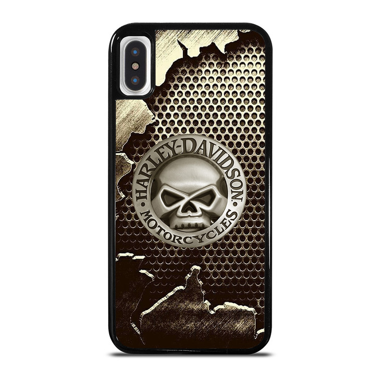 HARLEY DAVIDSON MOTORCYCLES METAL SKULL LOGO iPhone X / XS Case Cover