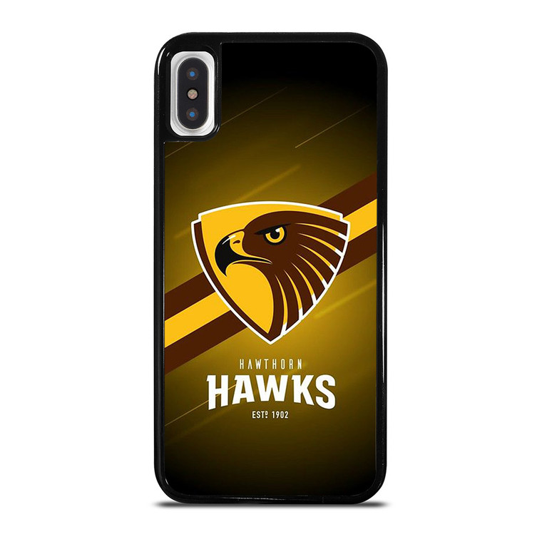 HAWTHORN HAWKS FOOTBALL CLUB LOGO AUSTRALIA TEAM iPhone X / XS Case Cover