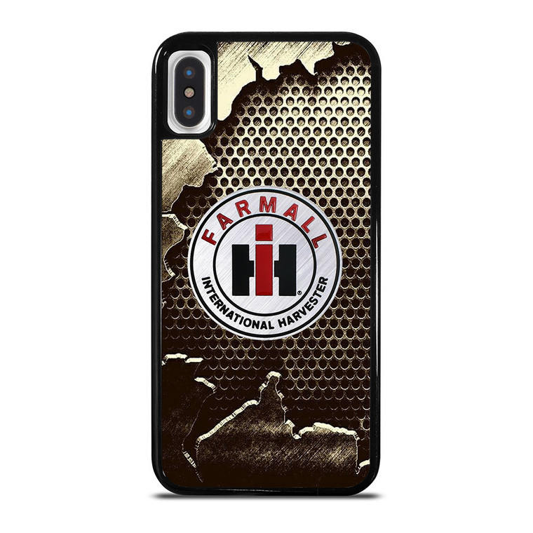 INTERNATIONAL HARVESTER FARMALL METAL LOGO iPhone X / XS Case Cover