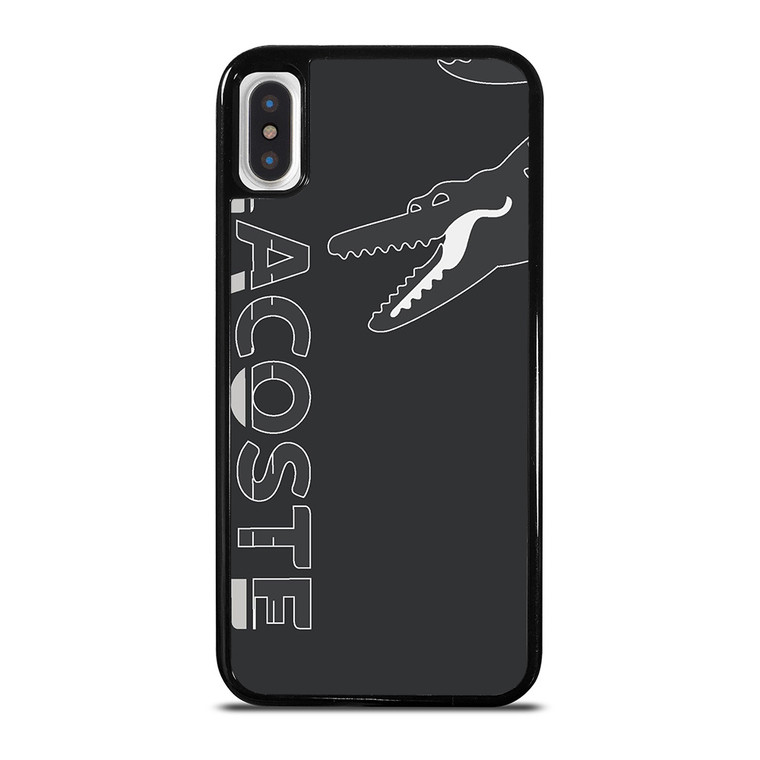 LACOSTE CROC LOGO GRAY ICON iPhone X / XS Case Cover