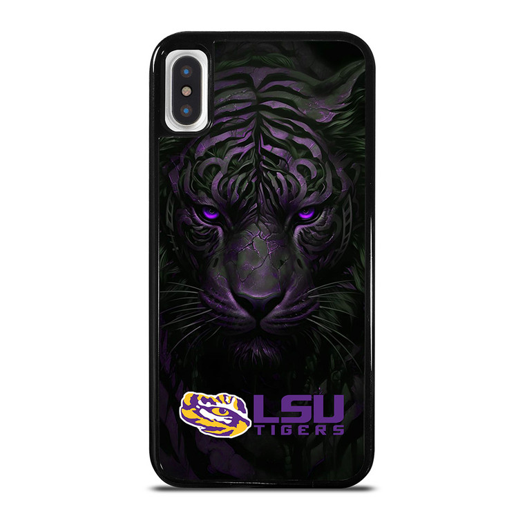 LSU TIGERS LOGO UNIVERSITY FOOTBALL TEAM ICON iPhone X / XS Case Cover