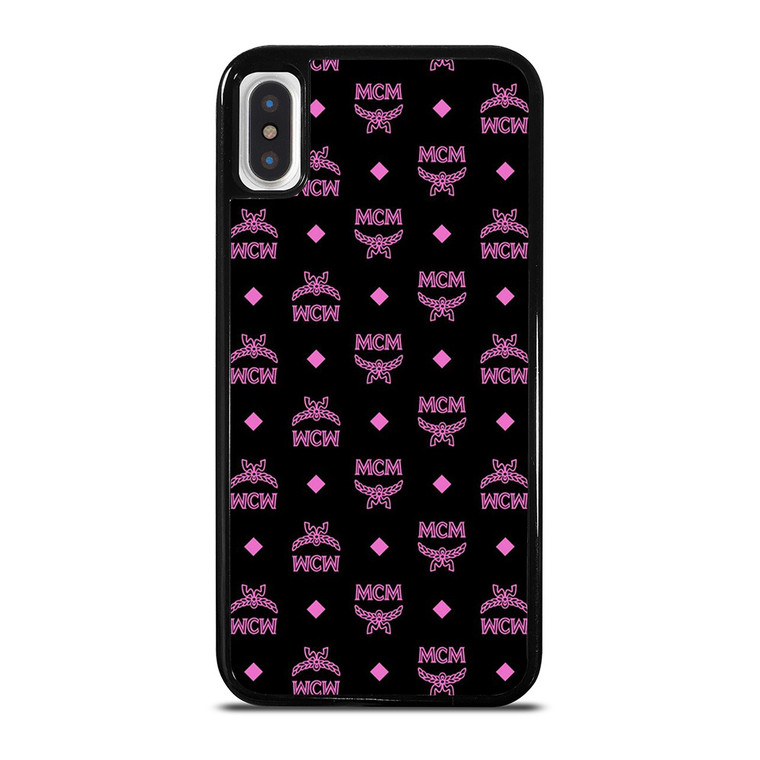 MCM WORLD LOGO BLACK PINK ICON iPhone X / XS Case Cover