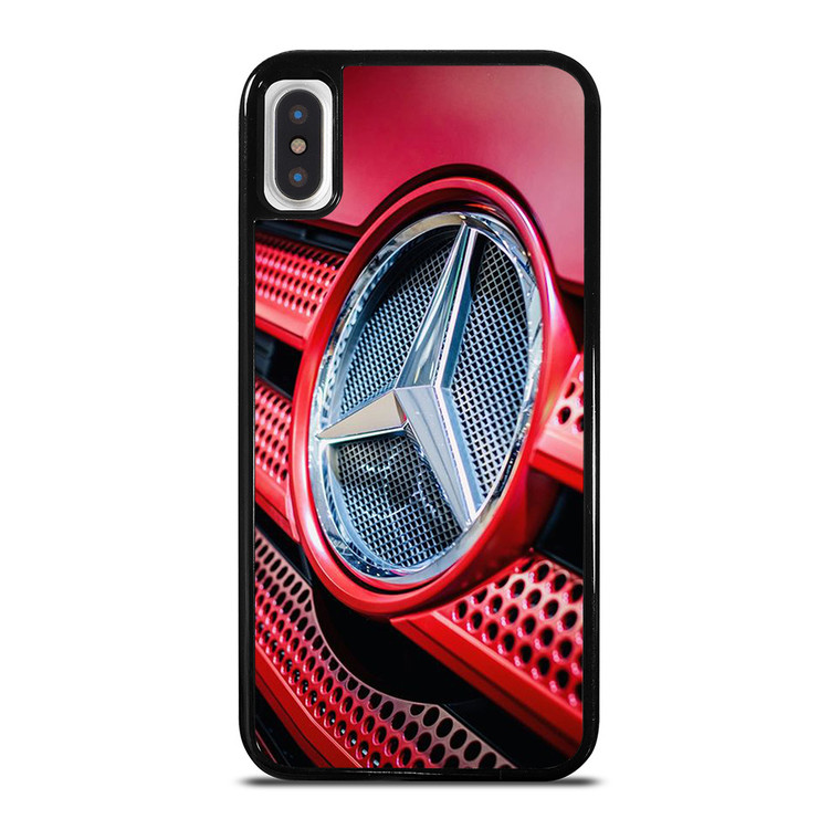 MERCEDES BENZ LOGO EMBLEM RED iPhone X / XS Case Cover