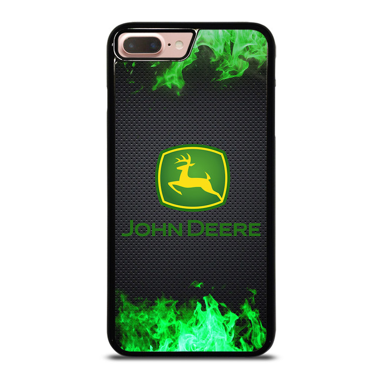 JOHN DEERE TRACTOR LOGO GREEN FIRE iPhone 8 Plus Case Cover