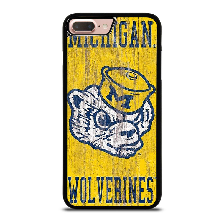 MICHIGAN WOLVERINES FOOTBALL UNIVERSITY ICON iPhone 8 Plus Case Cover