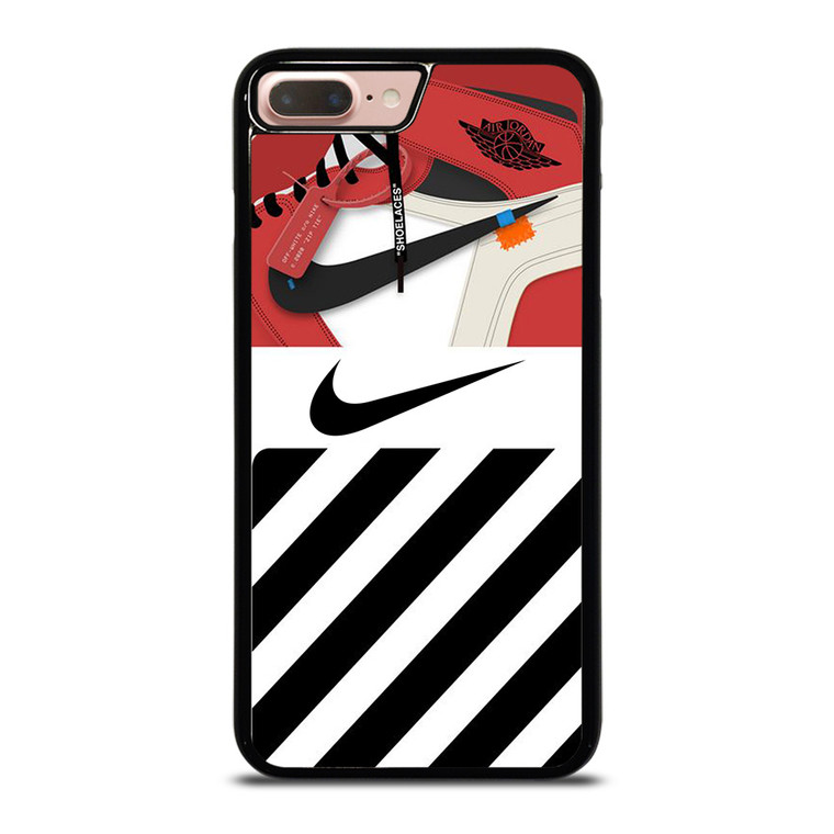 NIKE AIR JORDAN SHOES OFF WHITE LOGO iPhone 8 Plus Case Cover