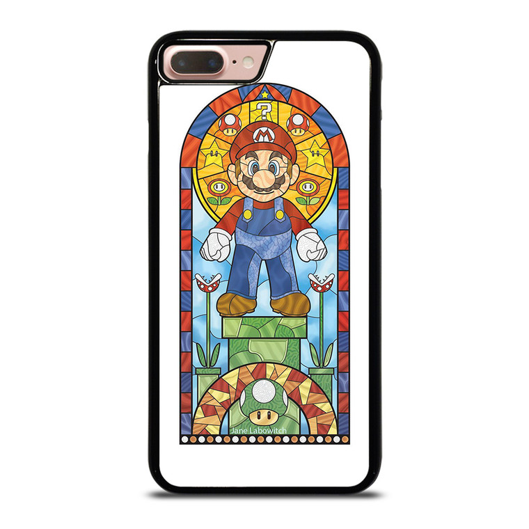 MARIO BROSS NINTENDO GLASS ART iPhone 7 Plus Case Cover