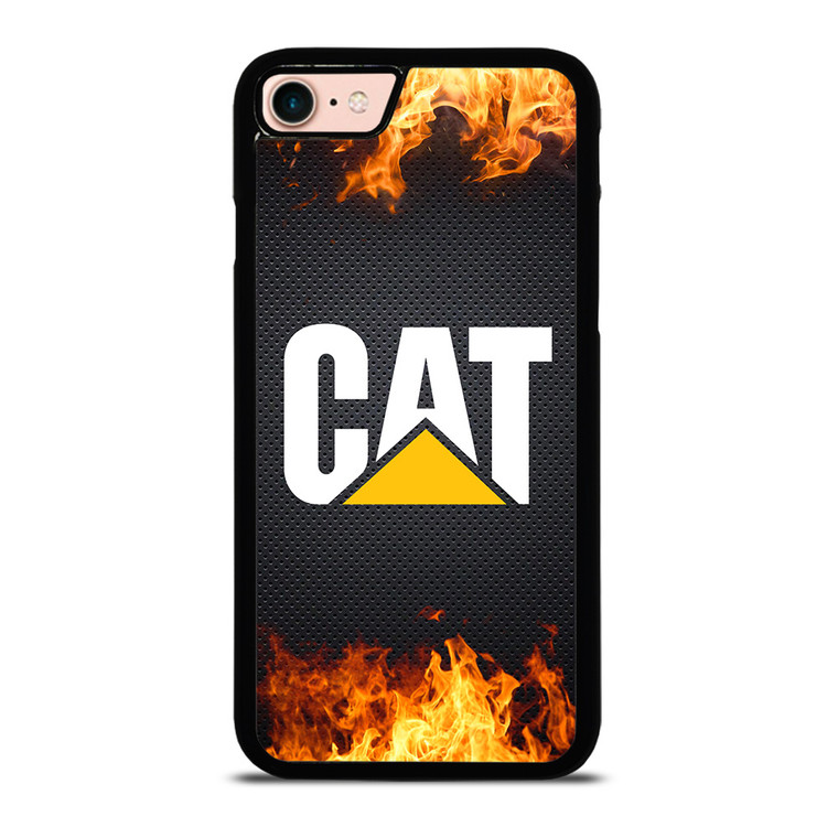 CATERPILLAR CAT TRACTOR LOGO FIRE iPhone 8 Case Cover