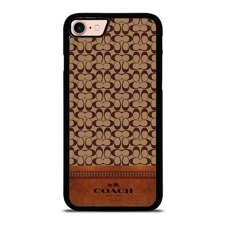 COACH NEW YORK LOGO BROWN ICON iPhone 8 Case Cover