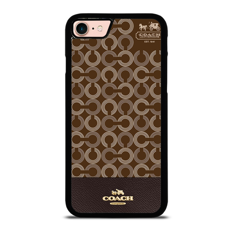 COACH NEW YORK LOGO BRWON EMBLEM iPhone 8 Case Cover