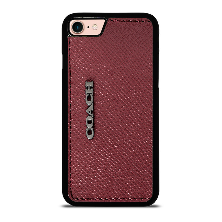 COACH NEW YORK LOGO ON RED WALLET iPhone 8 Case Cover