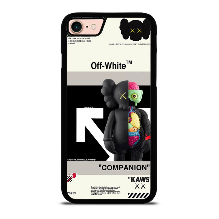 OFF WHITE KAWS COMPANION iPhone 8 Case Cover