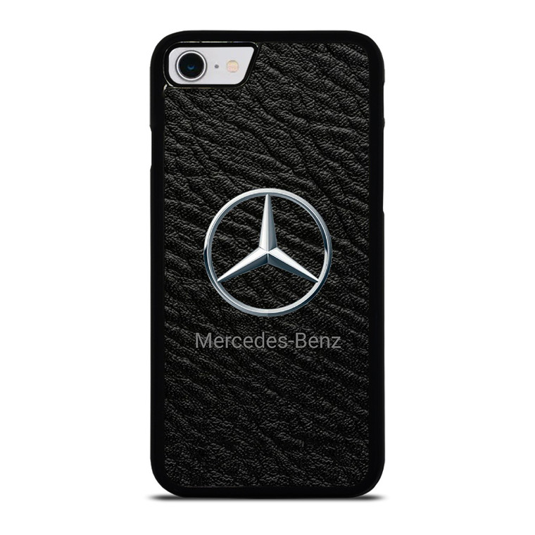 MERCEDES BENZ LOGO ON LEATHER iPhone SE 2022 Case Cover