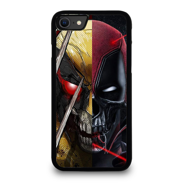 DEADPOOL X WOLVERINE SKULL ICON iPhone SE 2020 Case Cover