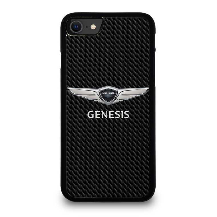 GENESIS CAR LOGO CARBON iPhone SE 2020 Case Cover