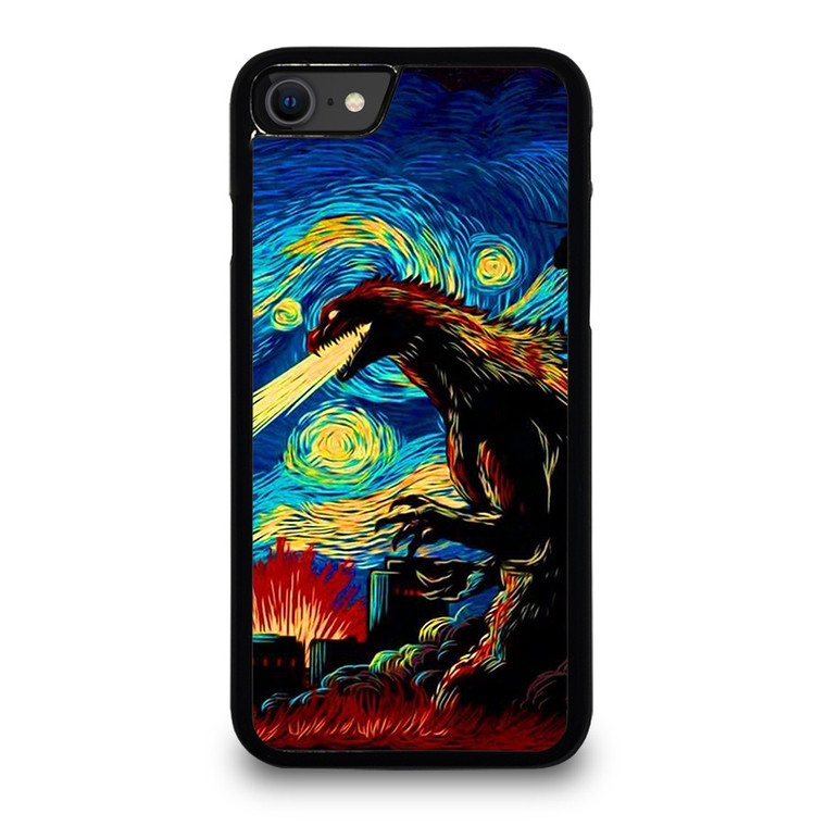 GODZILLA VAN GOGH ART iPhone SE 2020 Case Cover