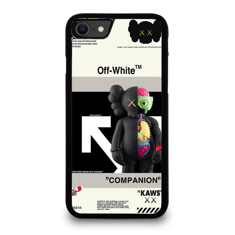 OFF WHITE KAWS COMPANION iPhone SE 2020 Case Cover