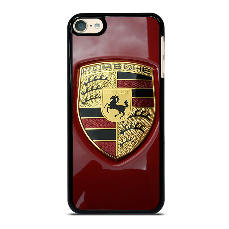 PORSCHE LOGO EMBLEM RED iPod Touch 6 Case Cover