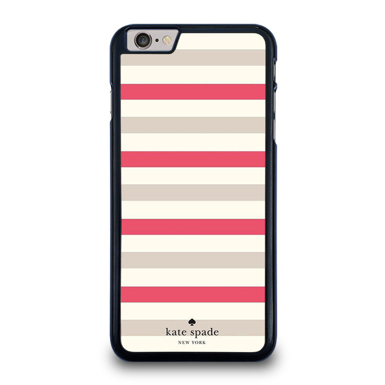 KATE SPADE NEW YORK STRIPES RED WHITE iPhone 6 / 6S Plus Case Cover