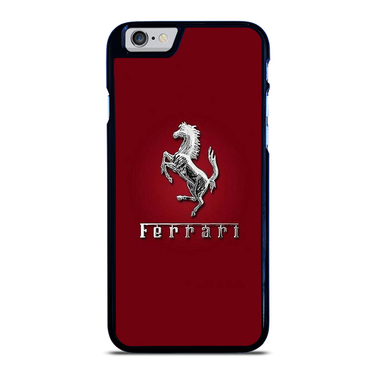 FERRARI LOGO SILVER EMBLEM iPhone 6 / 6S Case Cover